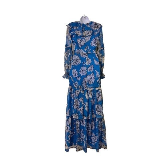AMANDA Uprichard Maxi Long Blue Dress Size S Please see measurements below 👇 - Picture 3 of 12